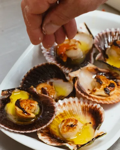 Zamburiñas a la plancha